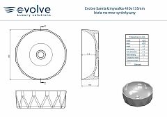 Evolve Sarela Umywalka 410x135mm biała marmur syntetyczny.JPG